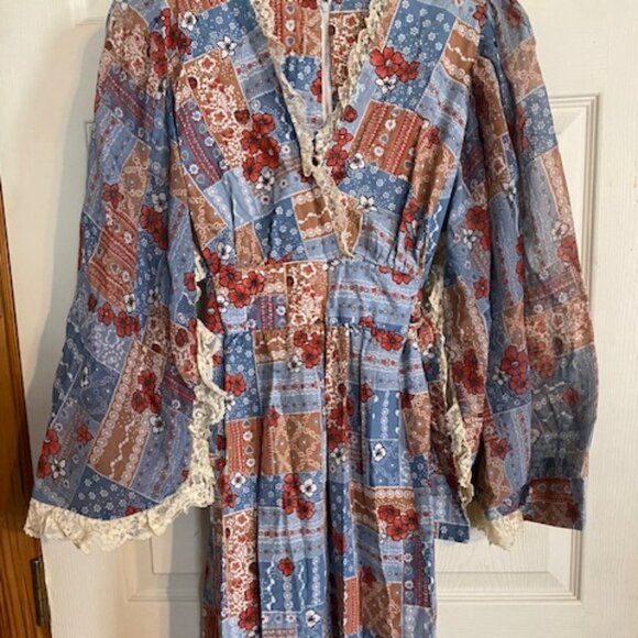 Rare Vintage 70's Maxi Dress Size S/M - Picture 1 of 7